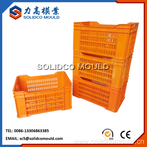 Plastic Transport Crate Mould, Vegetables Fruit Basket Mold